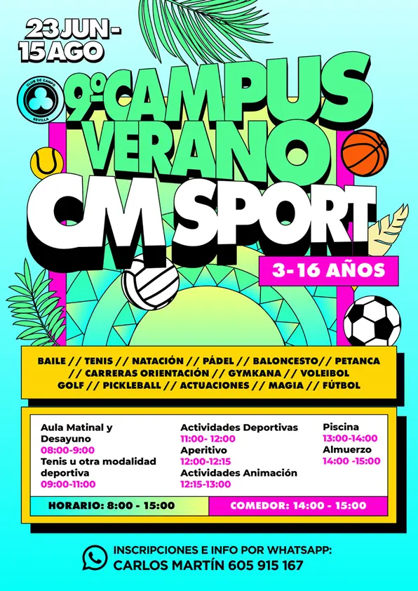 Cartel 9º Campus de Verano 2025 8 Campus de verano 2024